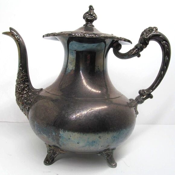 Ascot By Community Reproduction Sheffield Design Silver Plate Coffee Pot - Picture 1 of 16